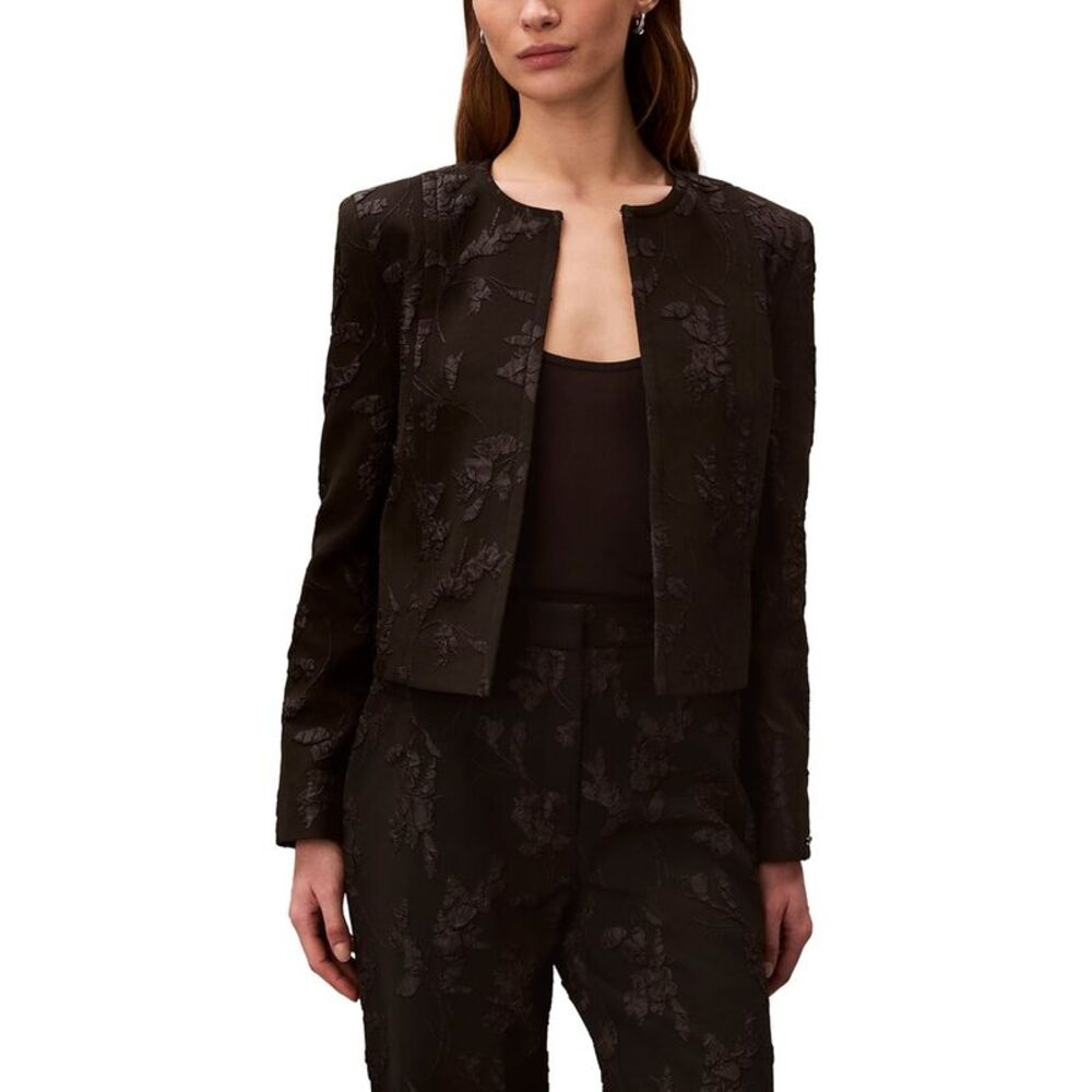Calvin Klein Womens  Cloque Jacket, Black